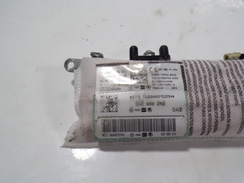 Recambio de airbag lateral derecho para volkswagen golf vii lim. 1.6 tdi dpf referencia OEM IAM 5G0880242C 5G0880242 