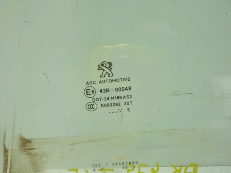 Recambio de cristal puerta trasero izquierdo para peugeot 2008 (--.2013) 1.6 blue-hdi fap referencia OEM IAM   