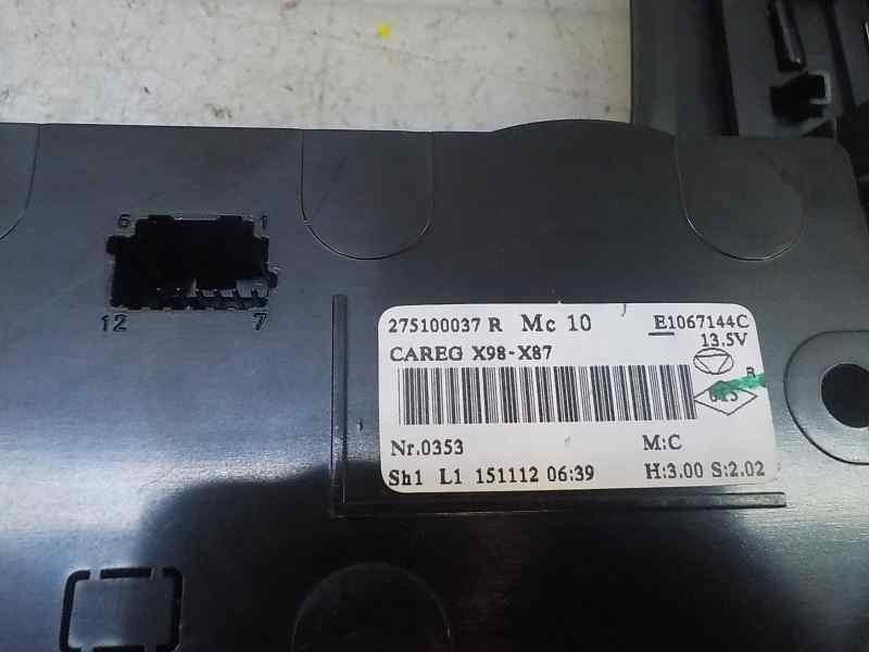 Recambio de mando climatizador para renault captur 1.2 tce energy referencia OEM IAM 275100037R 275100037R 