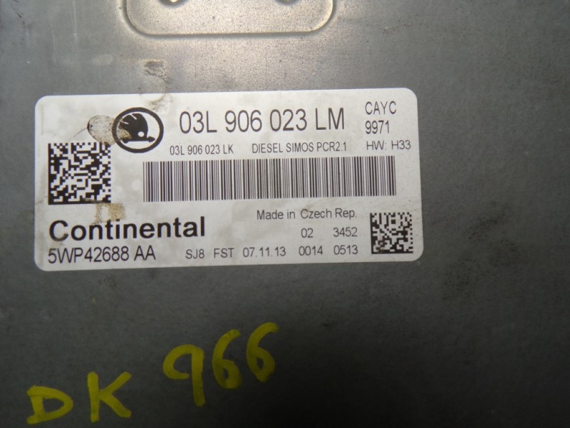 Recambio de centralita motor uce para skoda rapid 1.6 tdi dpf referencia OEM IAM 03L906023LM 03L906023LM 