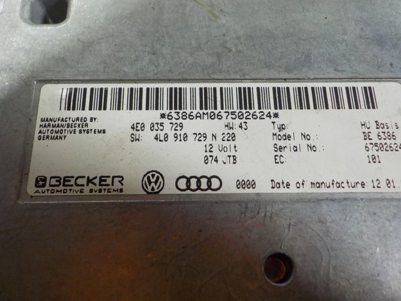 Recambio de modulo electronico para audi q7 (4l) 3.0 v6 24v tdi referencia OEM IAM  4E0035729 