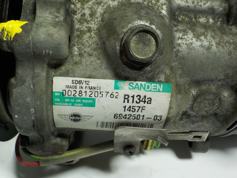 Recambio de compresor aire acondicionado para bmw mini (r56) one referencia OEM IAM  6942501 