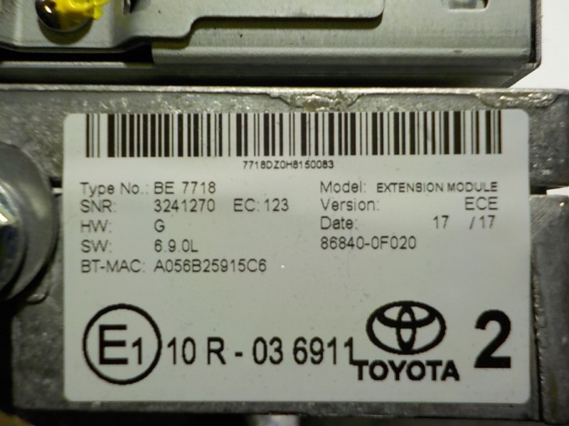 Recambio de sistema navegacion gps para toyota yaris hybrid active referencia OEM IAM 861400D220 861400D220 138000502F101