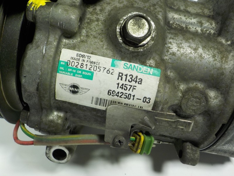 Recambio de compresor aire acondicionado para bmw mini (r56) one referencia OEM IAM  6942501 