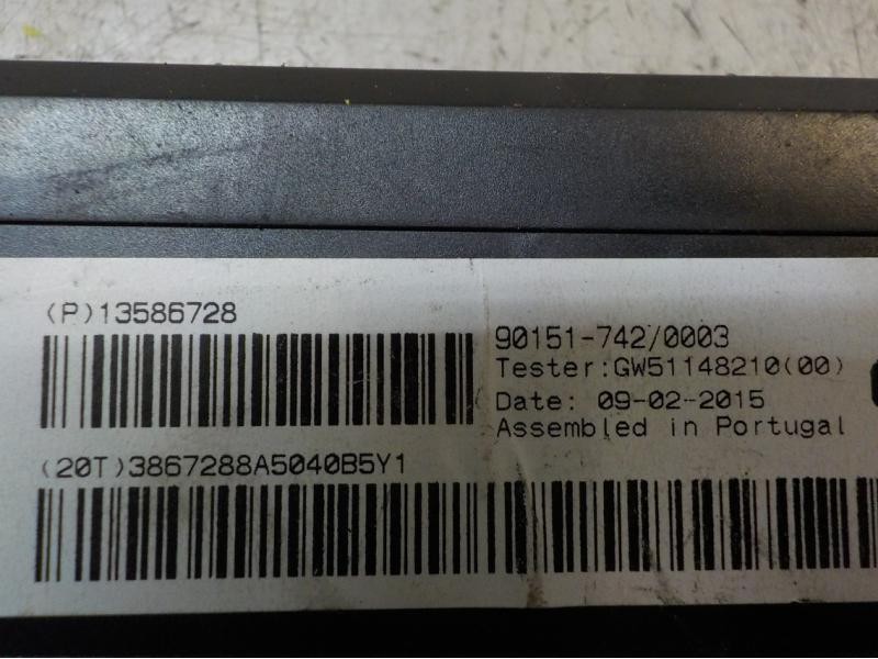 Recambio de modulo electronico para opel astra j lim. selective referencia OEM IAM 13586728 13586728 