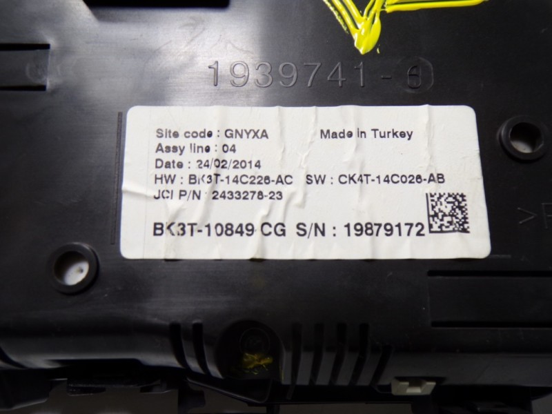 Recambio de cuadro instrumentos para ford transit custom kasten 2.2 tdci cat referencia OEM IAM 2052184 BK3T14C226AC 