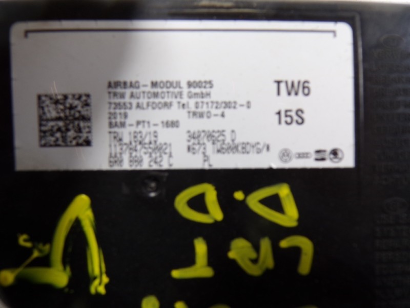 Recambio de airbag lateral derecho para volkswagen caddy furgón/kombi 2.0 tdi referencia OEM IAM 6R0880242C 6R0880242C 