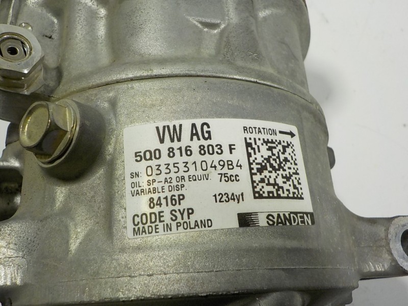 Recambio de compresor aire acondicionado para seat ibiza (kj1) 1.0 referencia OEM IAM 5Q0816803F 5Q0816803F 