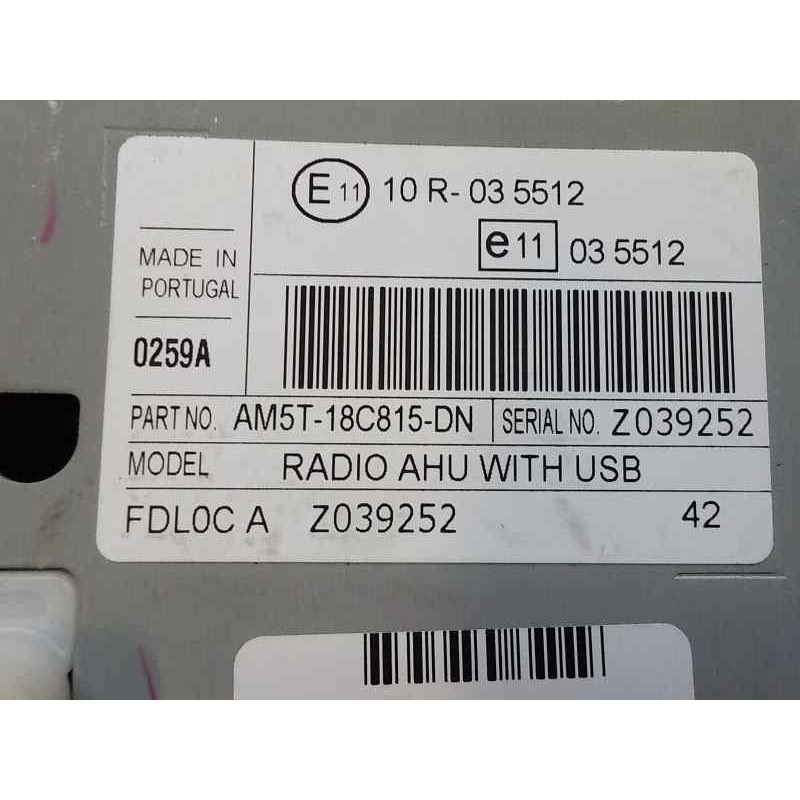 Recambio de sistema audio / radio cd para ford fiesta (ccn) 1.25 16v cat referencia OEM IAM   