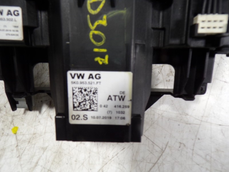 Recambio de mando intermitentes para volkswagen caddy furgón/kombi 2.0 tdi referencia OEM IAM 5K0953502L9B9 5K0953521FT 