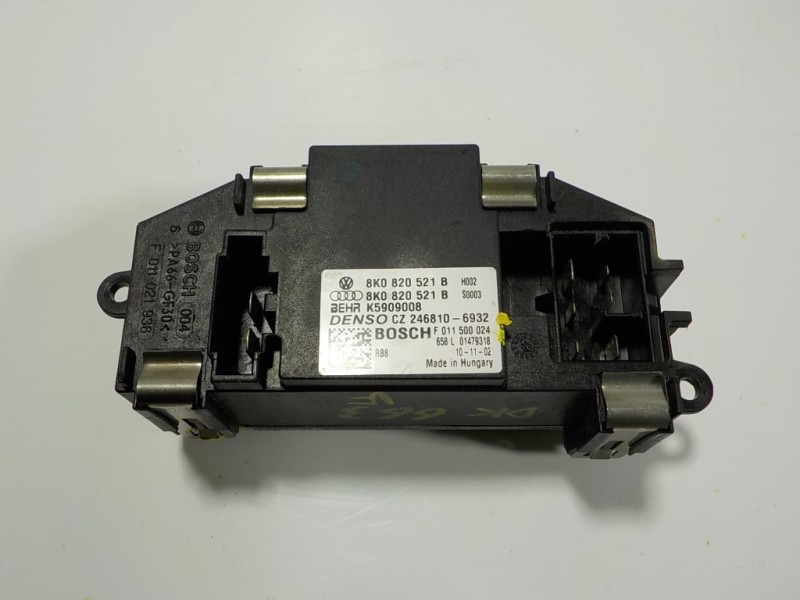 Recambio de resistencia calefaccion para audi q5 (8r) 3.0 tdi referencia OEM IAM 8K0820521B 8K0820521B K5909008