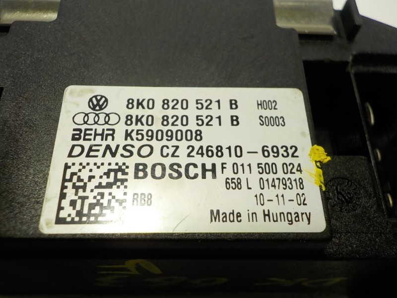 Recambio de resistencia calefaccion para audi q5 (8r) 3.0 tdi referencia OEM IAM 8K0820521B 8K0820521B K5909008