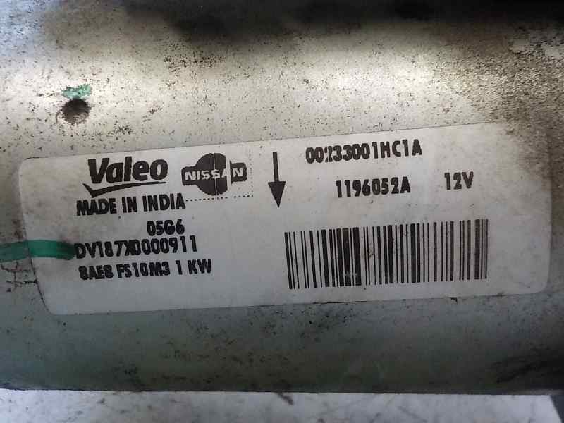 Recambio de motor arranque para nissan micra (k13) 1.2 cat referencia OEM IAM   