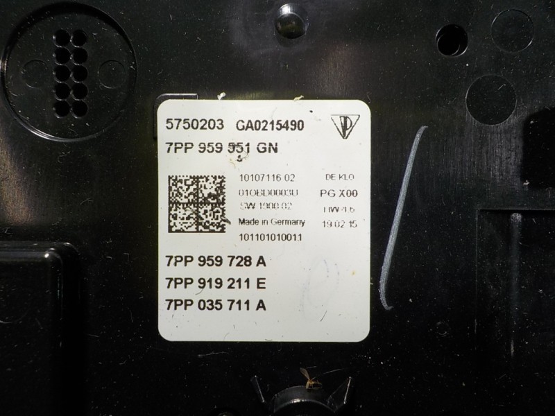 Recambio de piloto interior para porsche macan (typ ) s referencia OEM IAM 95861395304 7PP959551GN 