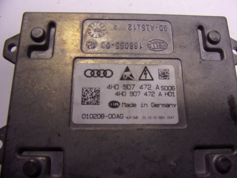 Recambio de centralita faros xenon para audi a8 (4h) 4.2 tdi quattro largo referencia OEM IAM 4H0907472B 4H0907472A 