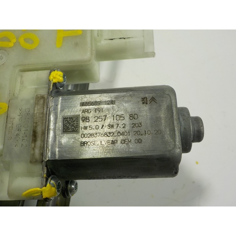 Recambio de elevalunas trasero izquierdo para peugeot 308 1.6 blue-hdi fap referencia OEM IAM 9816273680 9825710580 002837683204