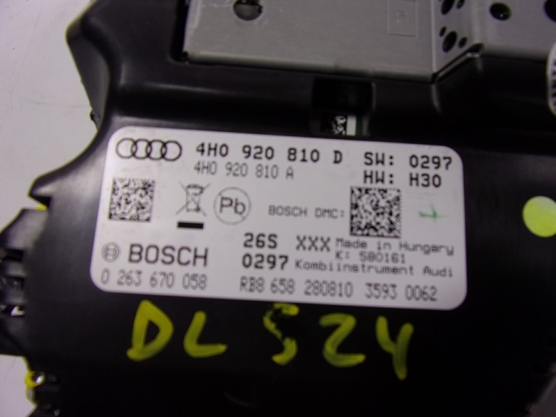 Recambio de cuadro instrumentos para audi a8 (4h) 4.2 tdi quattro largo referencia OEM IAM 4H0920810DX 4H0920810D 