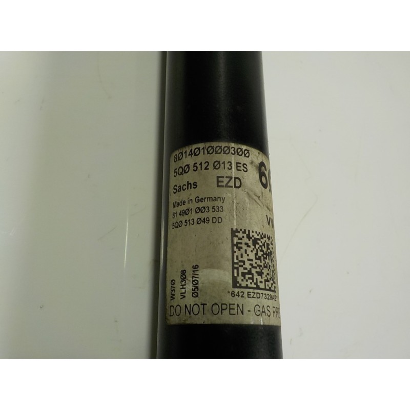 Recambio de amortiguador trasero derecho para seat leon (5f1) 1.6 tdi referencia OEM IAM 5Q0513049DD 5Q0512013ES 