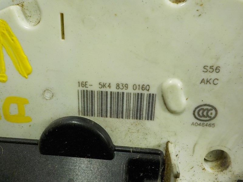 Recambio de cerradura puerta trasera derecha para seat leon (5f1) 1.6 tdi referencia OEM IAM 5K4839016Q 5K4839016Q 