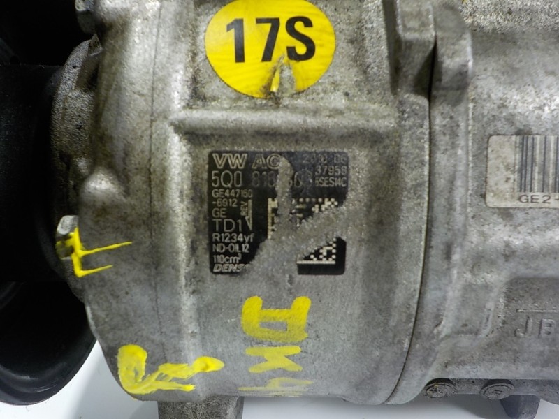 Recambio de compresor aire acondicionado para seat leon (5f1) 1.6 tdi referencia OEM IAM 5Q0816803  