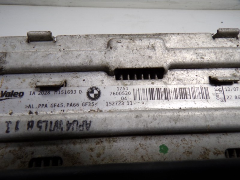 Recambio de intercooler para bmw serie 1 lim. (f20) 2.0 turbodiesel referencia OEM IAM 17517600530 M151693D 