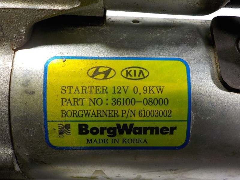 Recambio de motor arranque para kia rio (yb) 1.0 tgdi cat referencia OEM IAM 3610008000 3610008000 