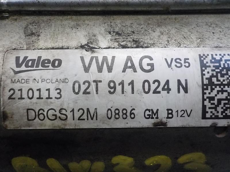 Recambio de motor arranque para volkswagen polo (6r1) 1.2 tsi referencia OEM IAM 02T911023R 02T911024N 