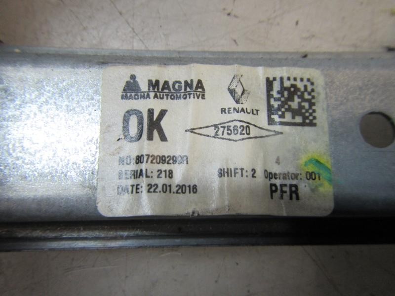 Recambio de elevalunas delantero derecho para dacia sandero stepway referencia OEM IAM 807209299R 807209299R 