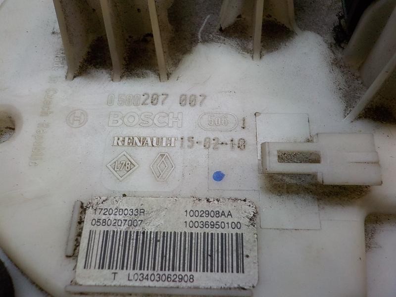 Recambio de aforador para renault fluence dynamique referencia OEM IAM 172020033R 0500207007 0500207007