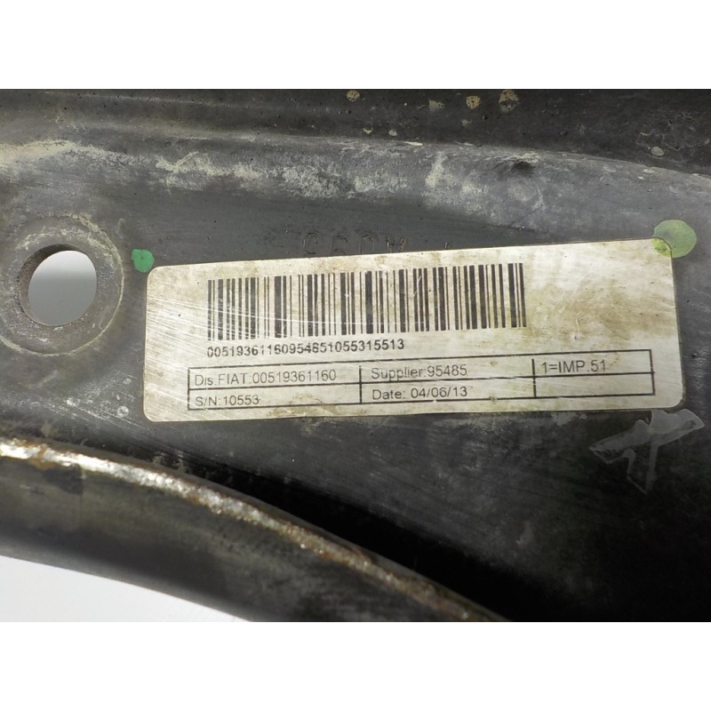 Recambio de brazo suspension inferior delantero derecho para fiat panda (319) 1.2 cat referencia OEM IAM  00519361160 