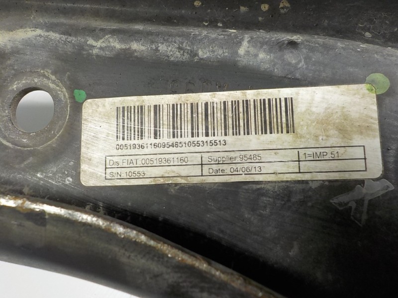 Recambio de brazo suspension inferior delantero derecho para fiat panda (319) 1.2 cat referencia OEM IAM  00519361160 