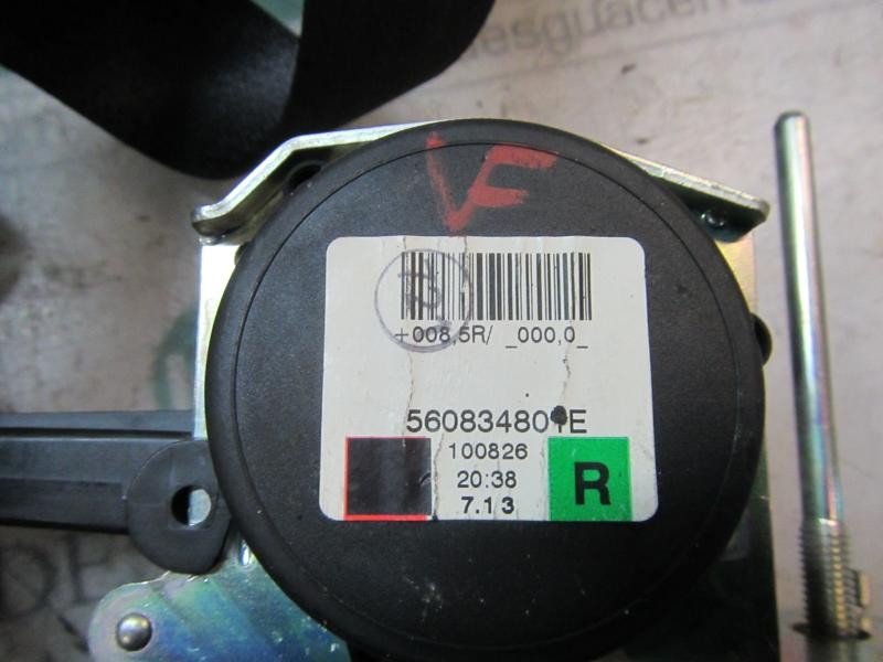 Recambio de cinturon seguridad delantero derecho para opel zafira b 1.7 16v cdti referencia OEM IAM   