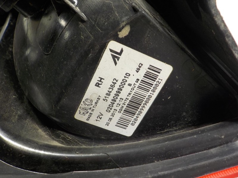 Recambio de piloto trasero derecho para fiat panda (319) 1.2 cat referencia OEM IAM 51843642 51843642 