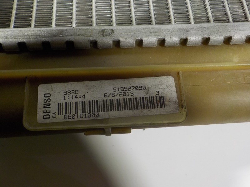 Recambio de radiador agua para fiat panda (319) 1.2 cat referencia OEM IAM 51939068 518927090 