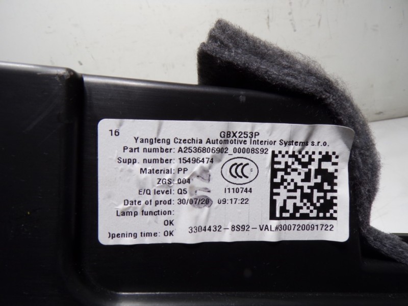 Recambio de guantera para mercedes-benz clase glc (w253) 2.0 cgi cat referencia OEM IAM A25368069028S92 A2536806902 