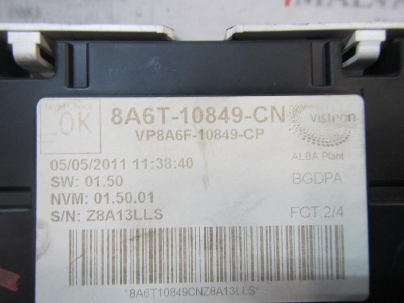 Recambio de cuadro instrumentos para ford fiesta (cb1) 1.4 tdci cat referencia OEM IAM 1786850 8A6T10849CN 