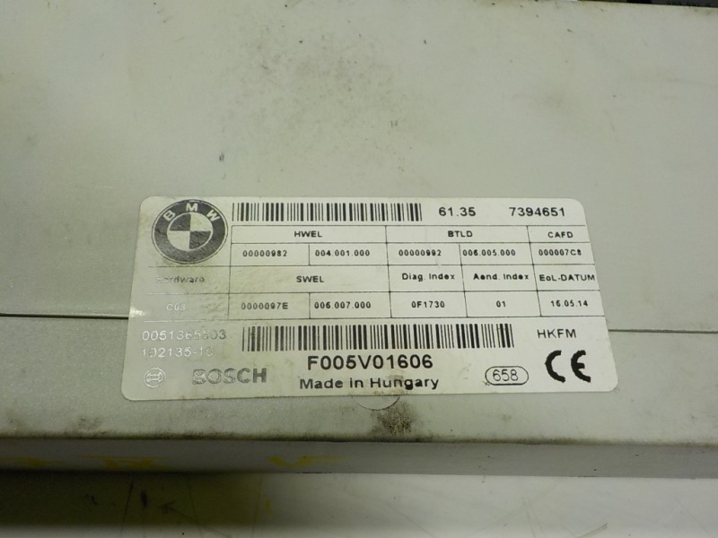 Recambio de modulo electronico para bmw serie 5 touring (f11) 520d xdrive referencia OEM IAM 61357394651 61357394651 