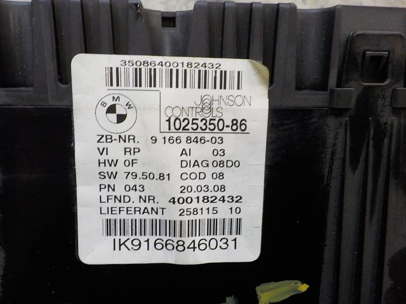 Recambio de cuadro instrumentos para bmw serie 3 berlina (e90) 320d referencia OEM IAM 62109316127 9166846031 102535086