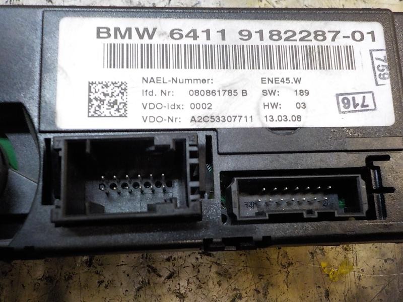 Recambio de mando climatizador para bmw serie 3 berlina (e90) 320d referencia OEM IAM 64119199260 6411918228701 