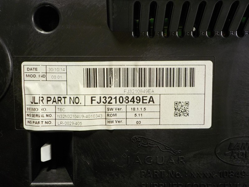 Recambio de cuadro instrumentos para land rover evoque 2.2 td4 cat referencia OEM IAM LR071350 FJ3210849EA 