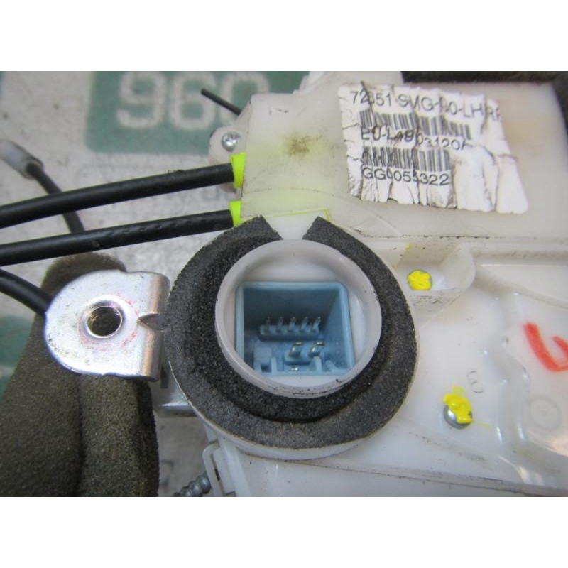 Recambio de cerradura puerta trasera izquierda para honda civic berlina (fn) 2.2 ctdi referencia OEM IAM 72650SMGG05 72651SMGG0L