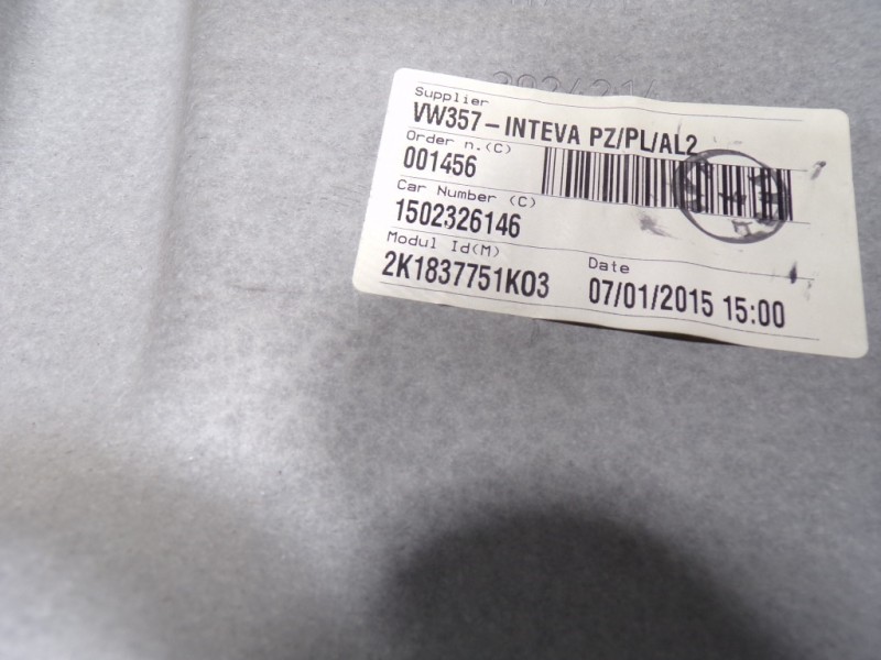 Recambio de elevalunas delantero izquierdo para volkswagen caddy furgón/kombi 2.0 tdi referencia OEM IAM  2K1837751K 