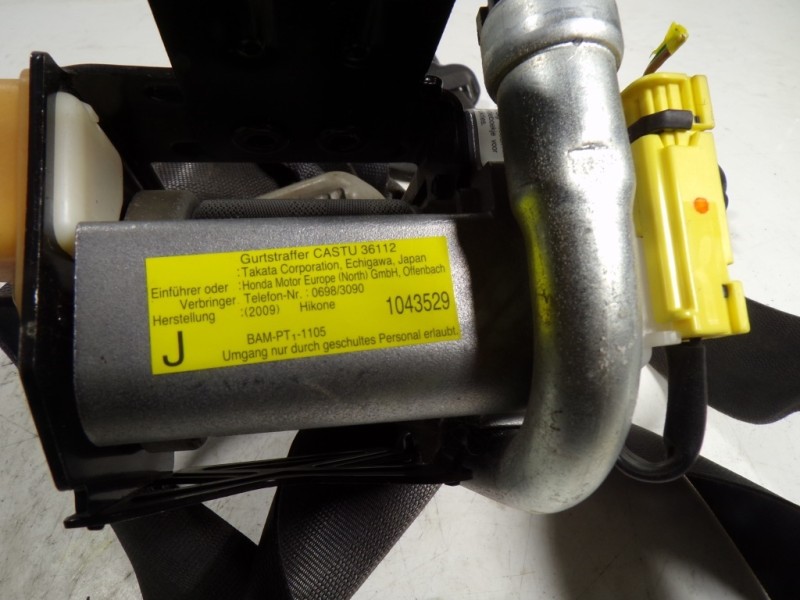 Recambio de cinturon seguridad delantero derecho para honda insight (ze2) comfort referencia OEM IAM  1043529 1043529