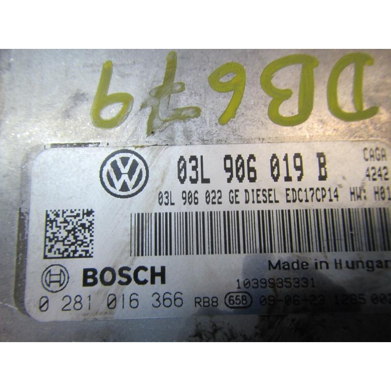 Recambio de centralita motor uce para seat exeo st (3r5)(2009>) reference referencia OEM IAM 03L906019B 3R0959655 0285010576