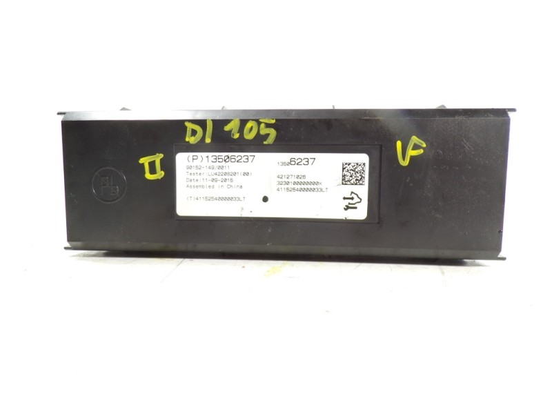 Recambio de modulo electronico para opel mokka 1.6 cdti dpf referencia OEM IAM 13506237 13506237 