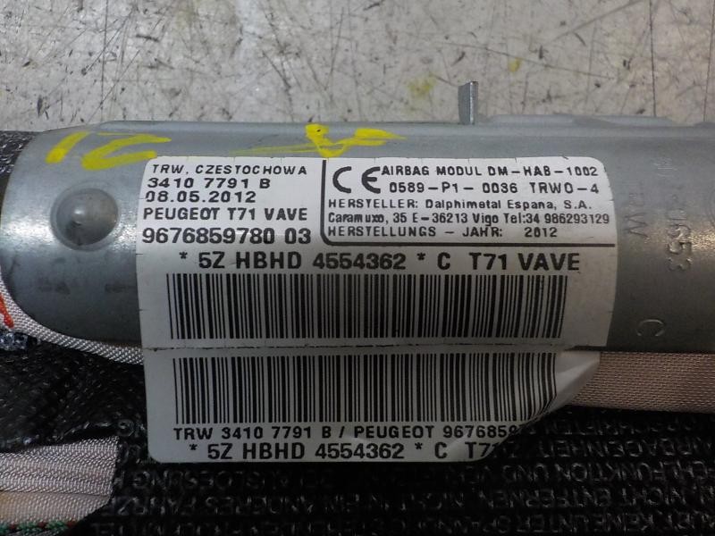 Recambio de airbag cortina delantero izquierdo para peugeot 308 sw envy referencia OEM IAM 8216SG  