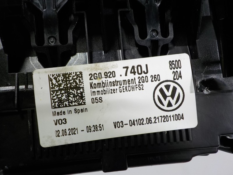 Recambio de cuadro instrumentos para volkswagen t-cross 1.0 tsi referencia OEM IAM 2G0920740J 2G0920740J 
