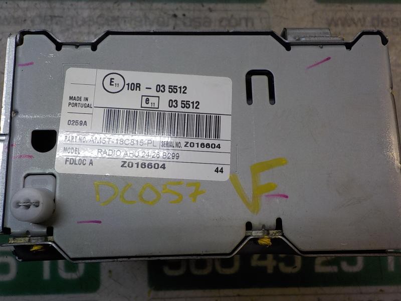 Recambio de sistema audio / radio cd para ford fiesta (ccn) trend referencia OEM IAM 2024533 AM5T18C815PL 
