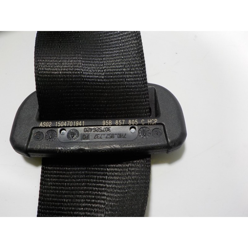 Recambio de cinturon seguridad trasero derecho para porsche macan (typ ) s referencia OEM IAM 95B857805C 95B857805C 