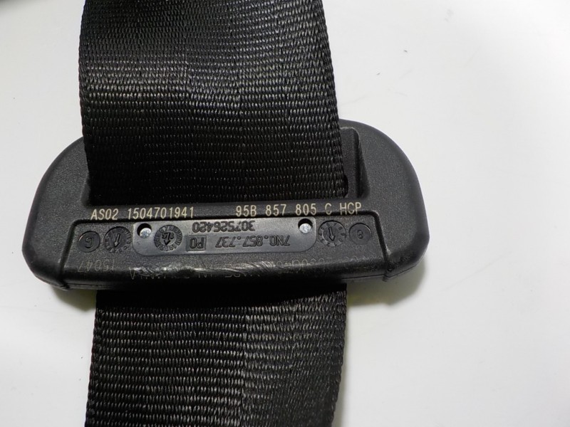 Recambio de cinturon seguridad trasero derecho para porsche macan (typ ) s referencia OEM IAM 95B857805C 95B857805C 